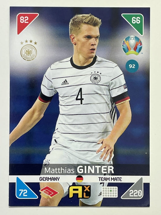 Matthias Ginter Team Mates (Germany) Football Cards &#8211; Euro 2020 Adrenalyn XL