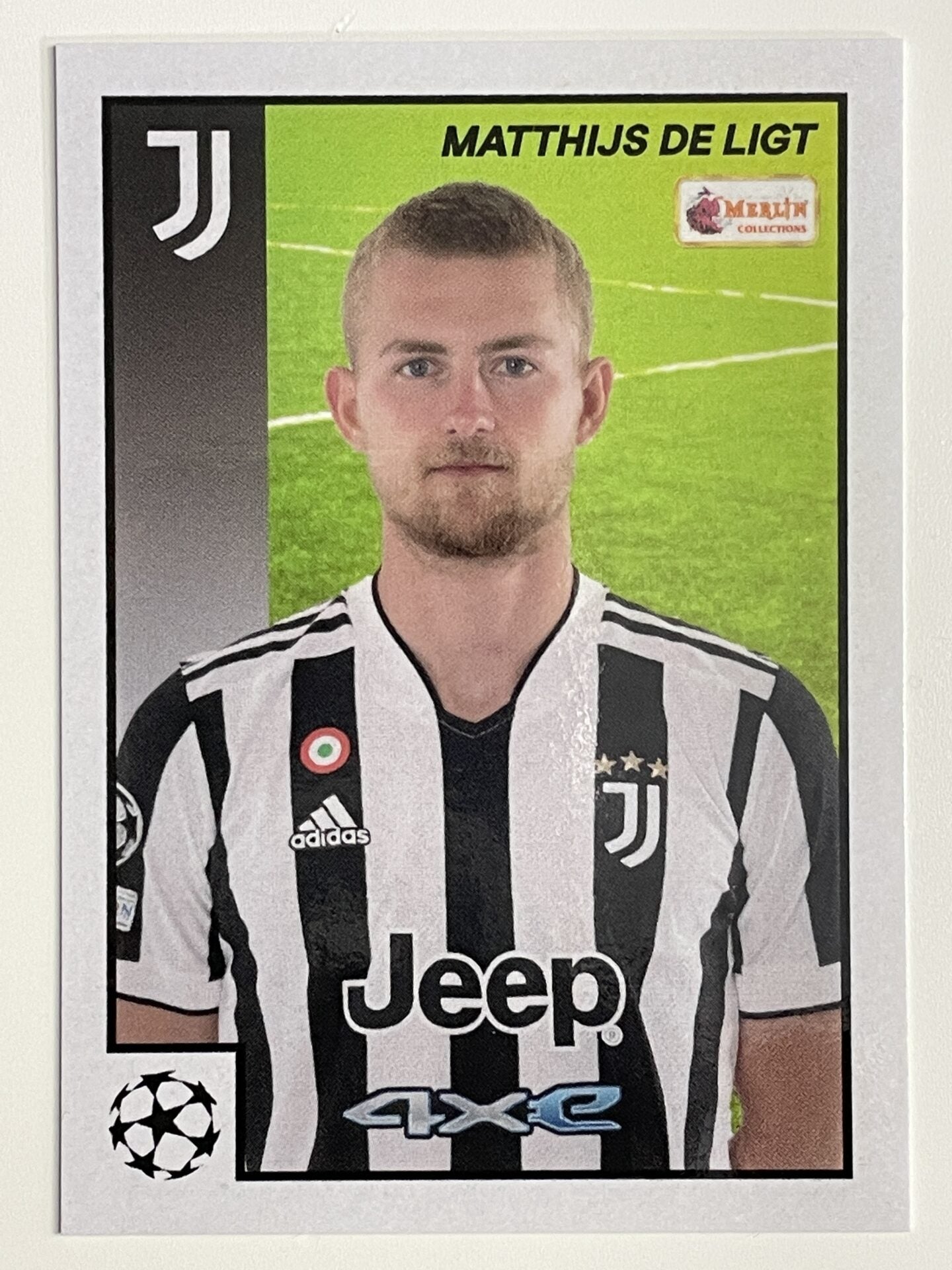 Matthijs De Ligt Juventus Base Topps Merlin Heritage 97 UEFA Champions League Card