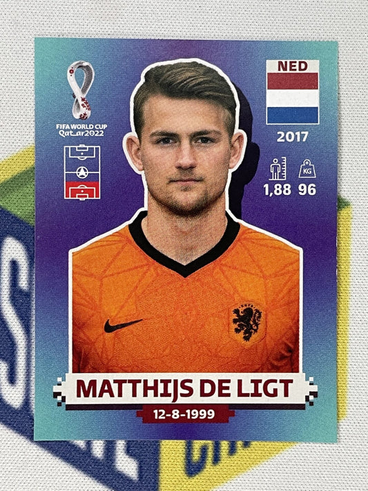 Matthijs De Ligt Netherlands Panini World Cup 2022 Qatar Stickers