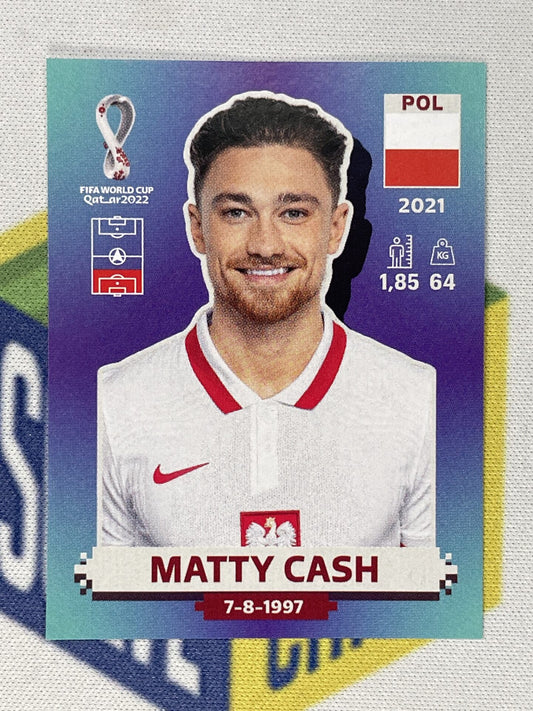 Matty Cash Poland Panini World Cup 2022 Qatar Stickers