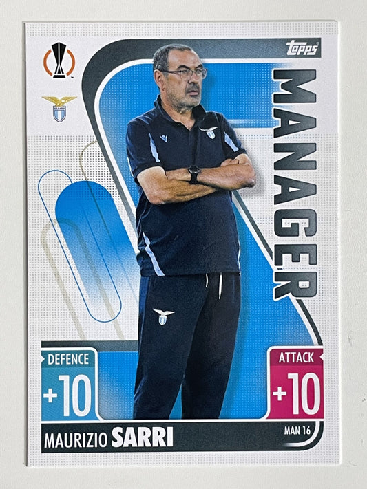 Maurizio Sarri Lazio Manager Topps Match Attax Extra 2021:22 Champions League Card