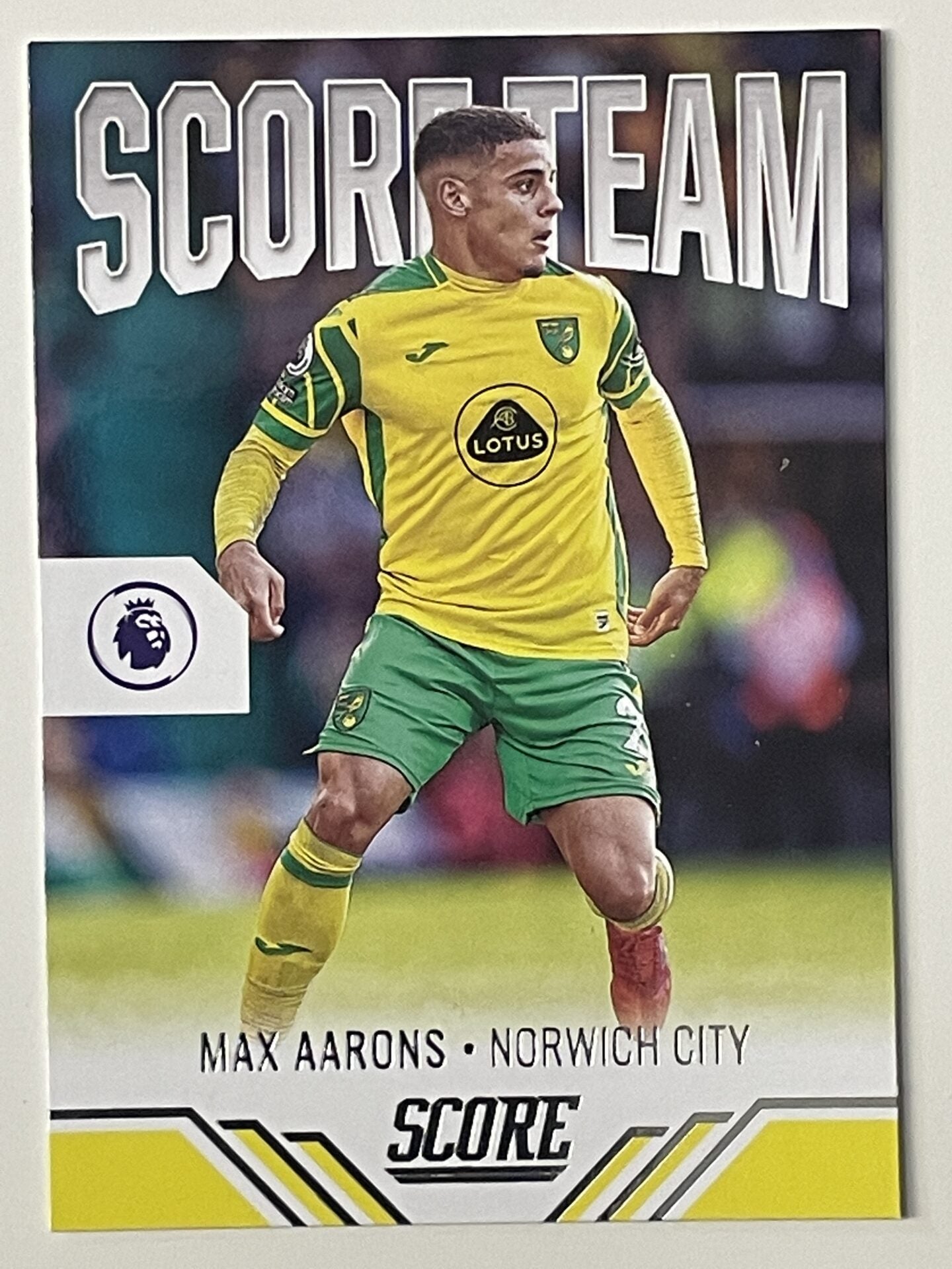 Max Aarons Norwich City Score Team Panini Premier League Score 2021 2022