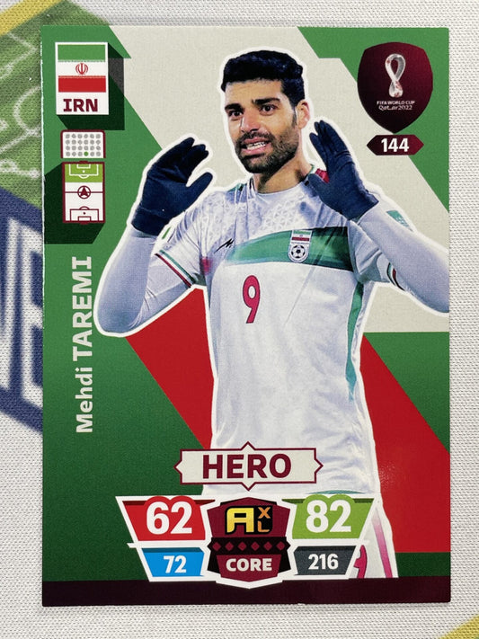 Mehdi Taremi Iran Panini World Cup 2022 Adrenalyn XL Card