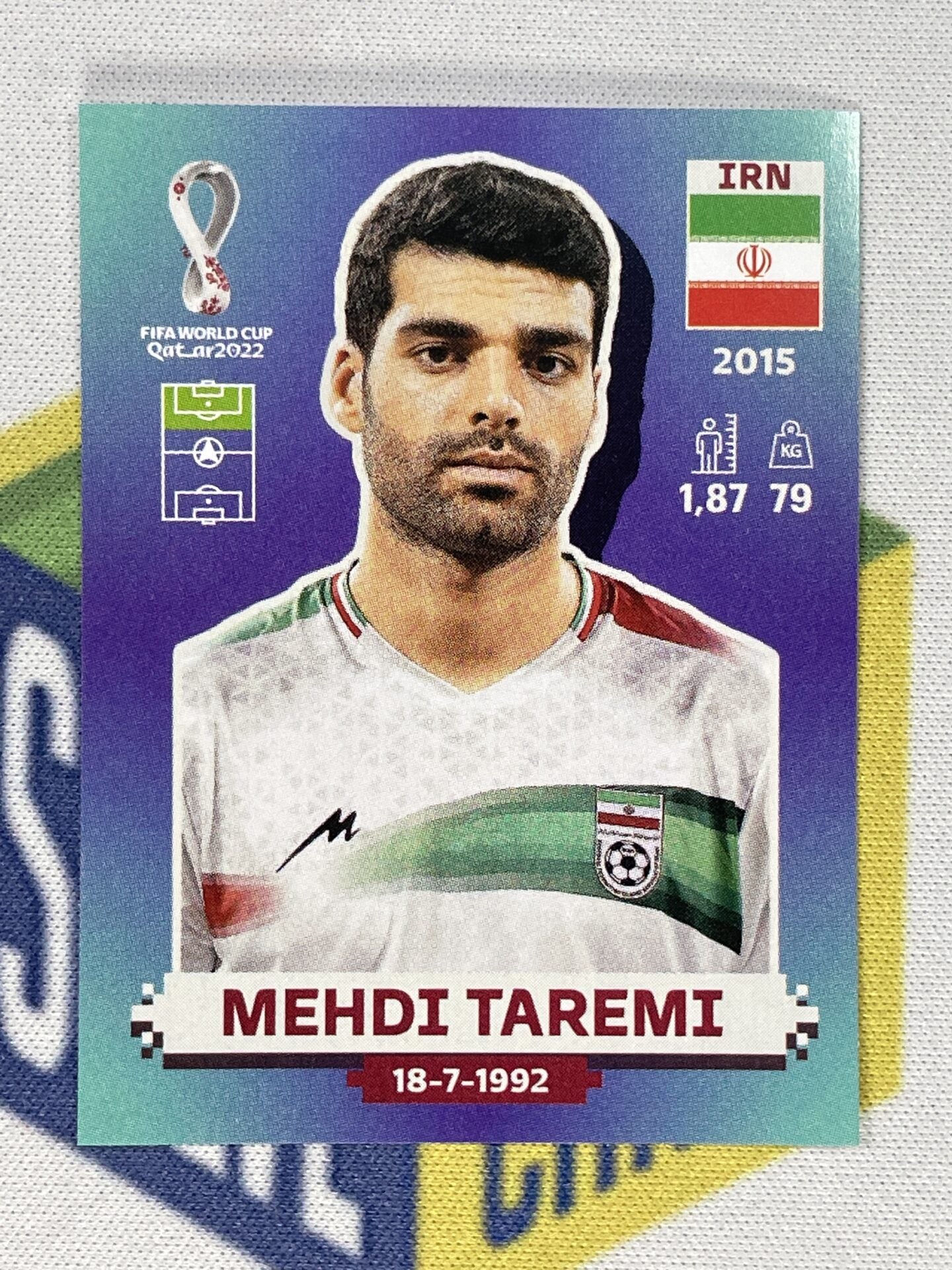 Mehdi Taremi Iran Panini World Cup 2022 Qatar Stickers