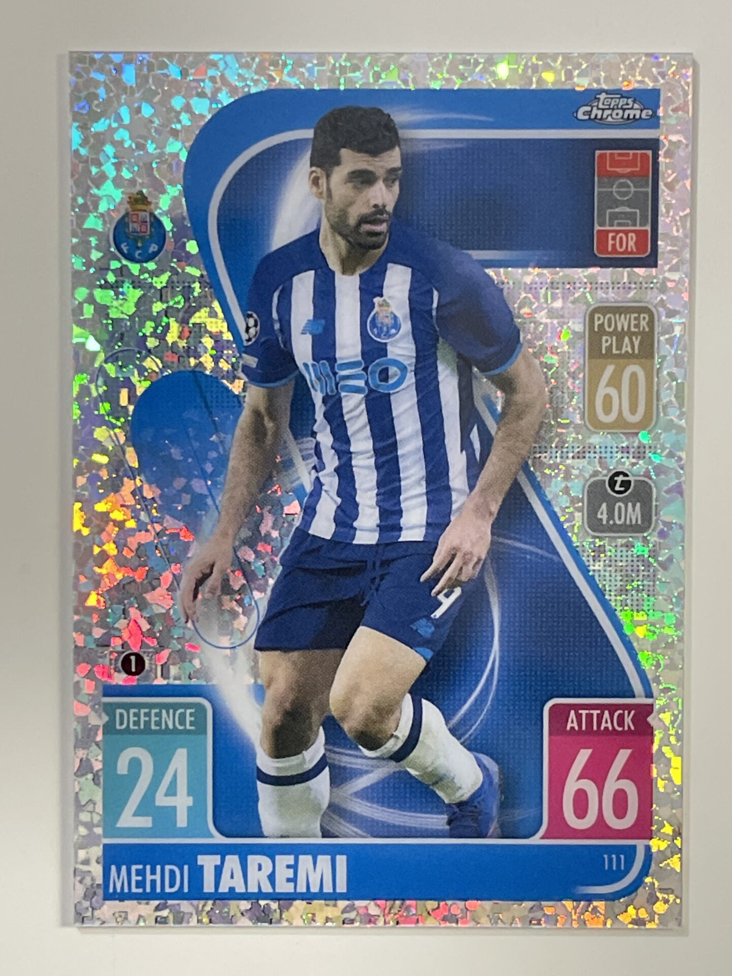 Mehdi Taremi Speckle Refractor Topps Match Attax Chrome 2021 2022