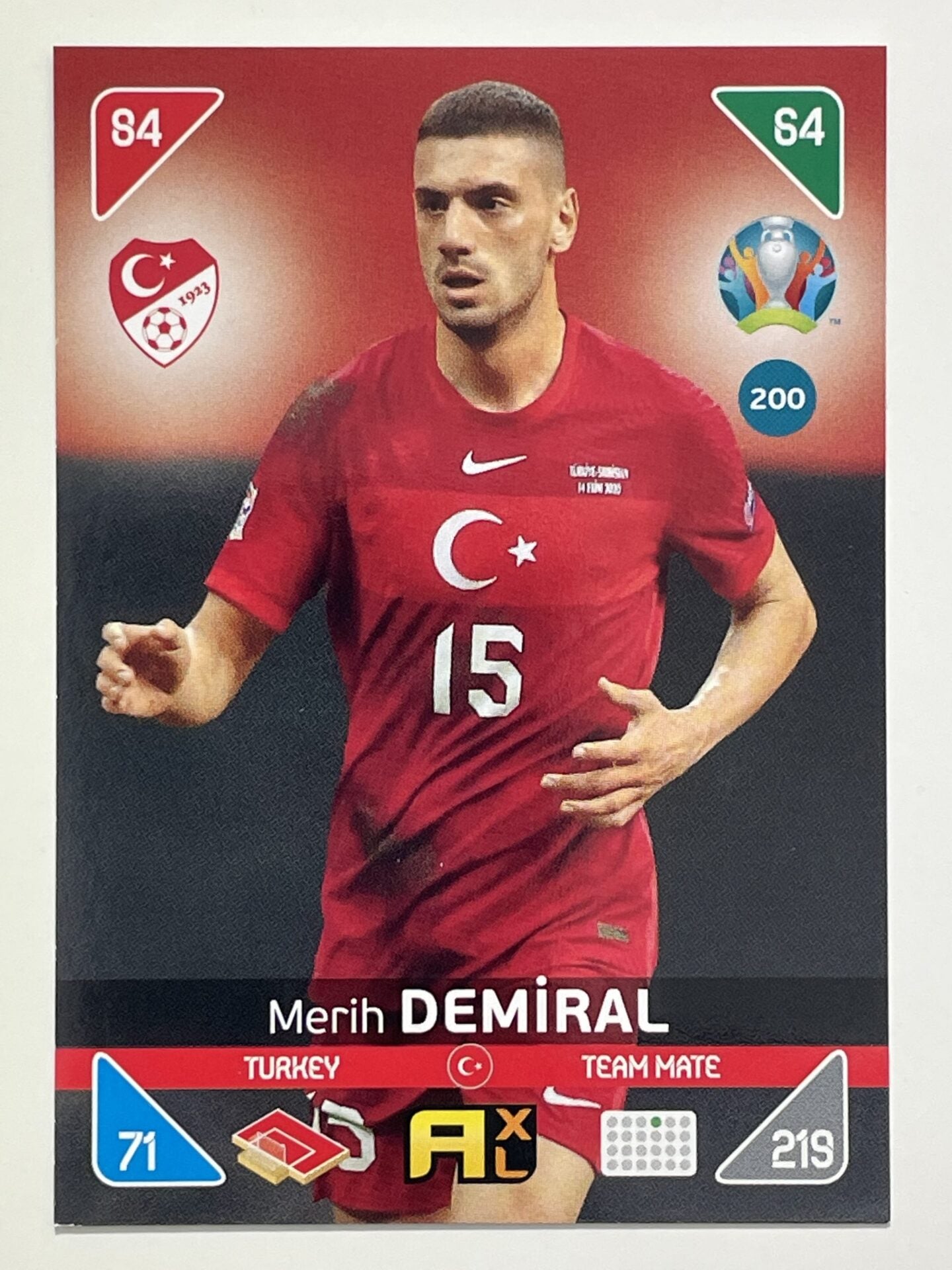 Merih Demiral Team Mates (Turkey) Football Card &#8211; Euro 2020 Adrenalyn XL