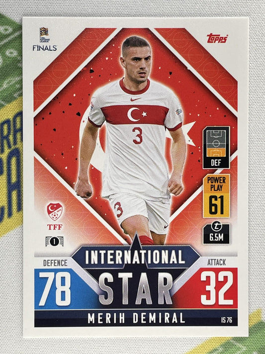 Merih Demiral Turkey Topps Match Attax 101 Road to Nations League 2022 Card