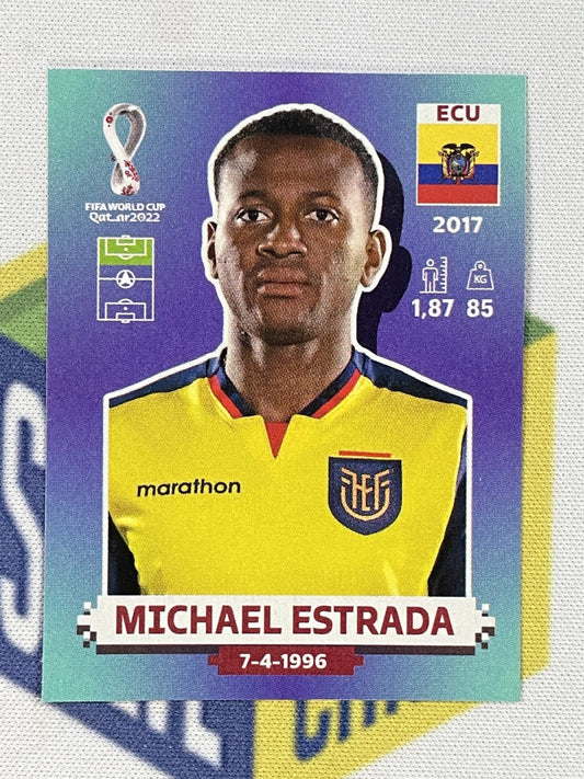 Michael Estrada Ecuador Panini World Cup 2022 Qatar Stickers