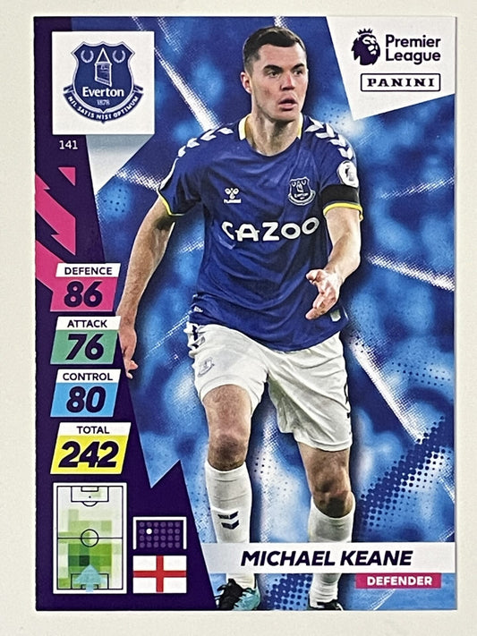 Michael Keane Everton Base Panini Adrenalyn XL PLUS Premier League 2021 2022