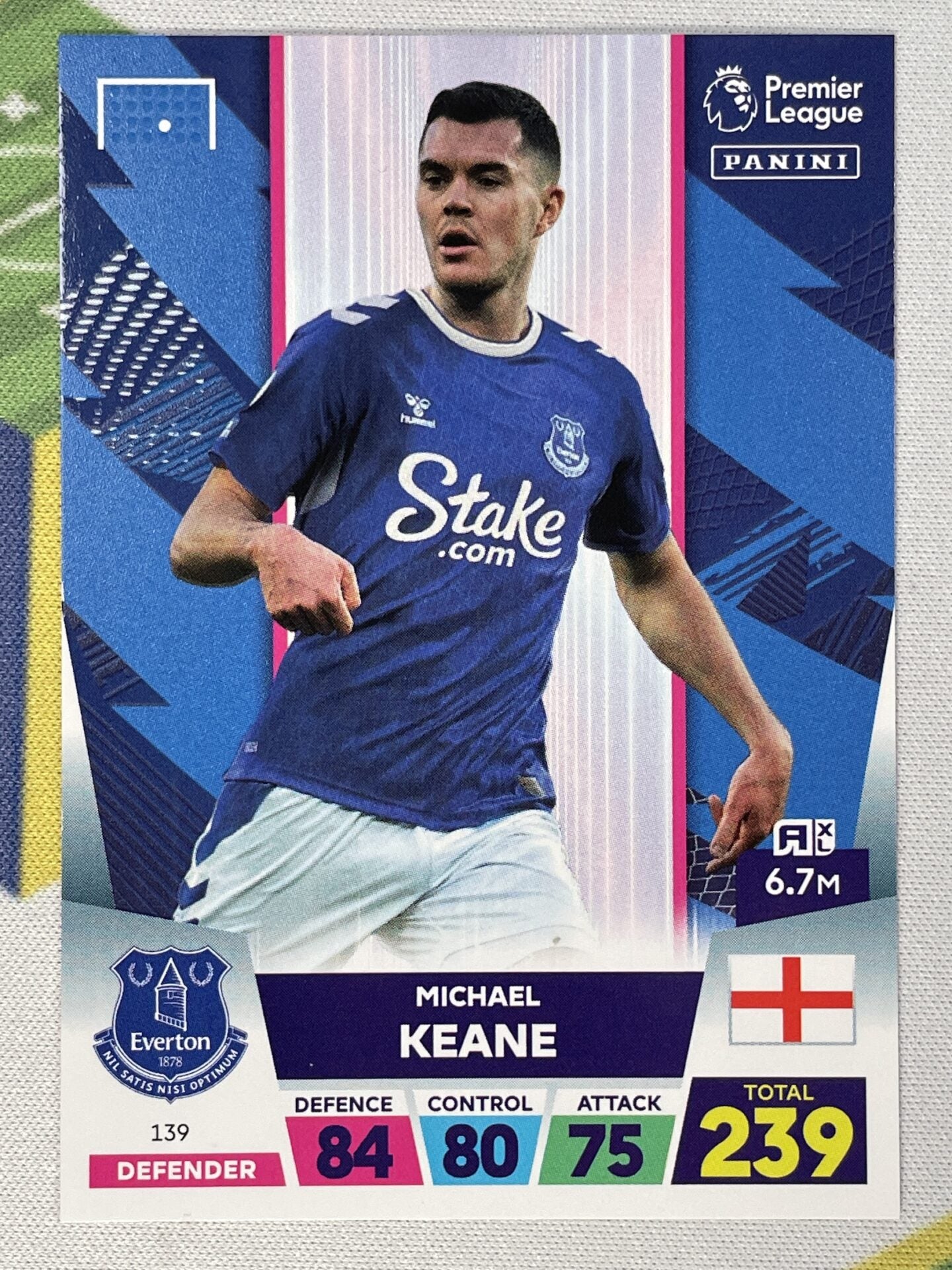 Michael Keane Everton Panini Premier League Adrenalyn XL 2023 Card