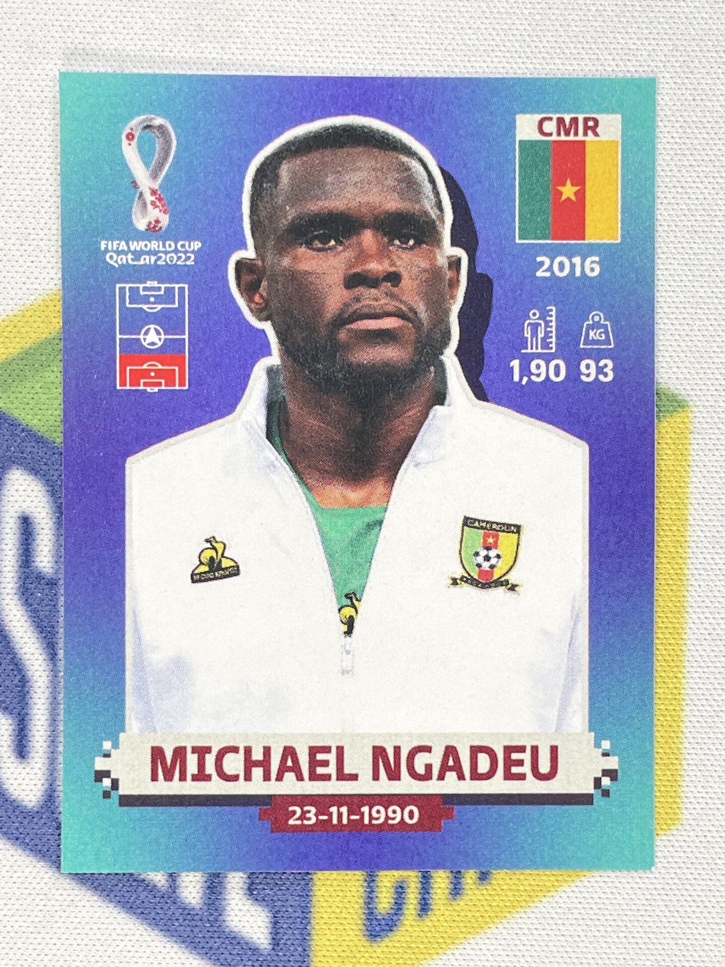 Michael Ngadeu Cameroon Panini World Cup 2022 Qatar Stickers