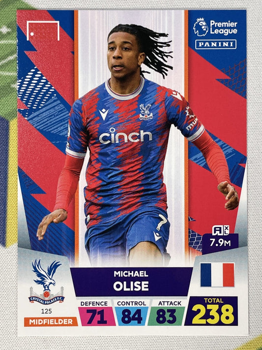 Michael Olise Crystal Palace Panini Premier League Adrenalyn XL 2023 Card