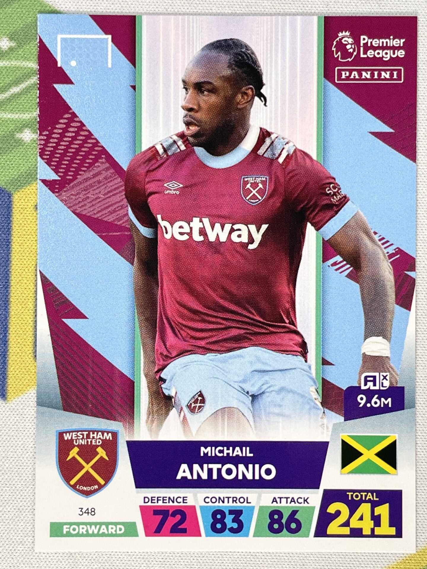 Michail Antonio West Ham Panini Premier League Adrenalyn XL 2023 Card