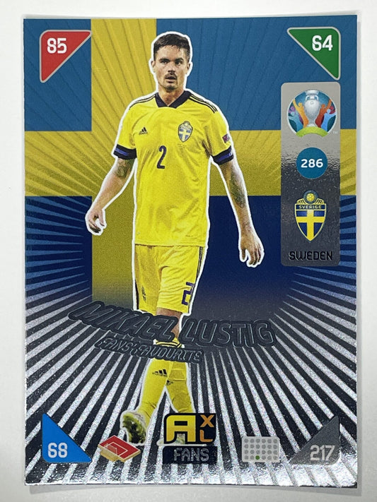 Mikael Lustig Fans Favourties (Sweden) Football Card &#8211; Euro 2020 Adrenalyn XL