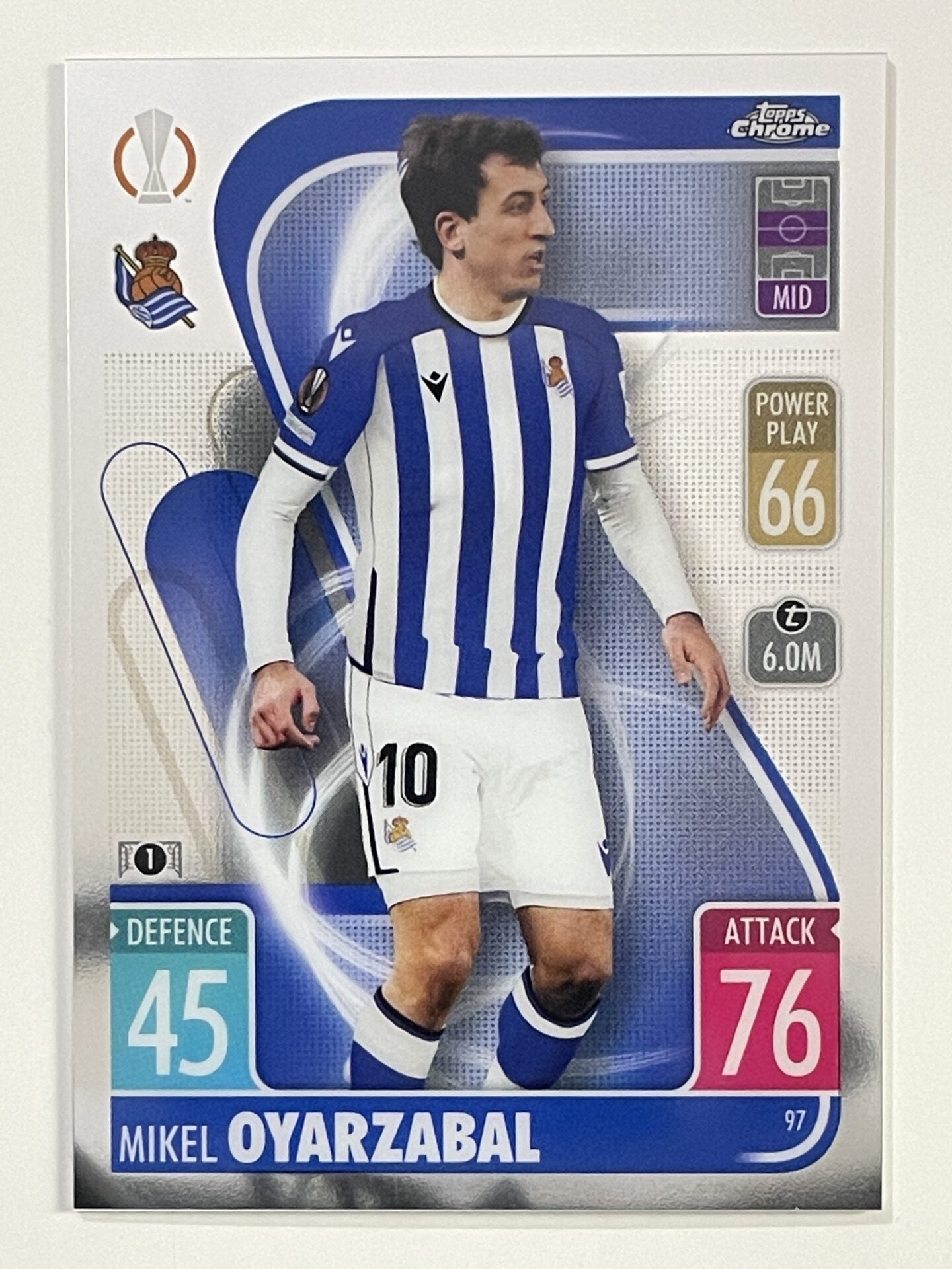 Mikel Oyarzabal Real Sociedad Topps Match Attax Chrome 2021 2022 Football Card