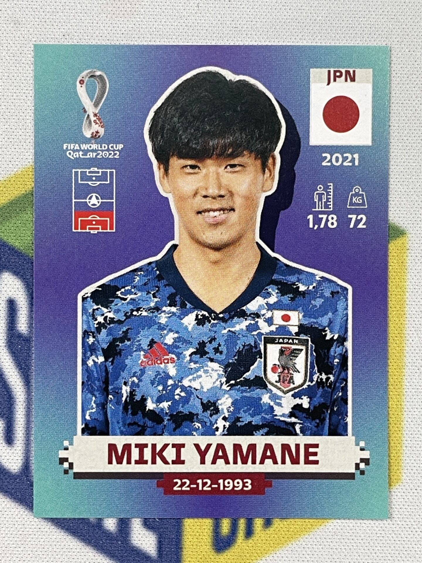 Miki Yamane Japan Panini World Cup 2022 Qatar Stickers