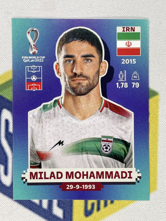 Milad Mohammadi Iran Panini World Cup 2022 Qatar Stickers