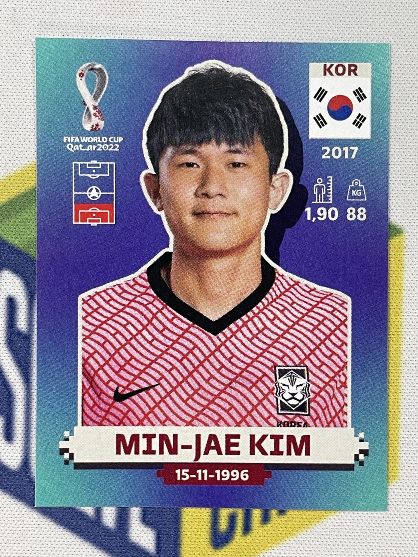 Min-Jae Kim Korea Republic Panini World Cup 2022 Qatar Stickers