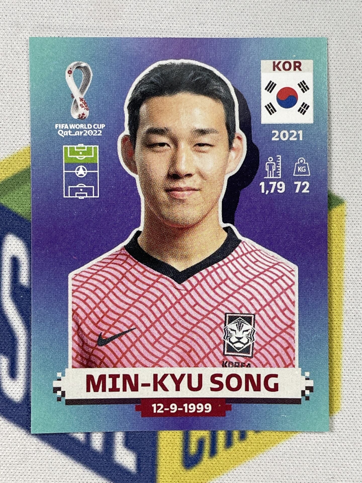 Min-Kyu Song Korea Republic Panini World Cup 2022 Qatar Stickers