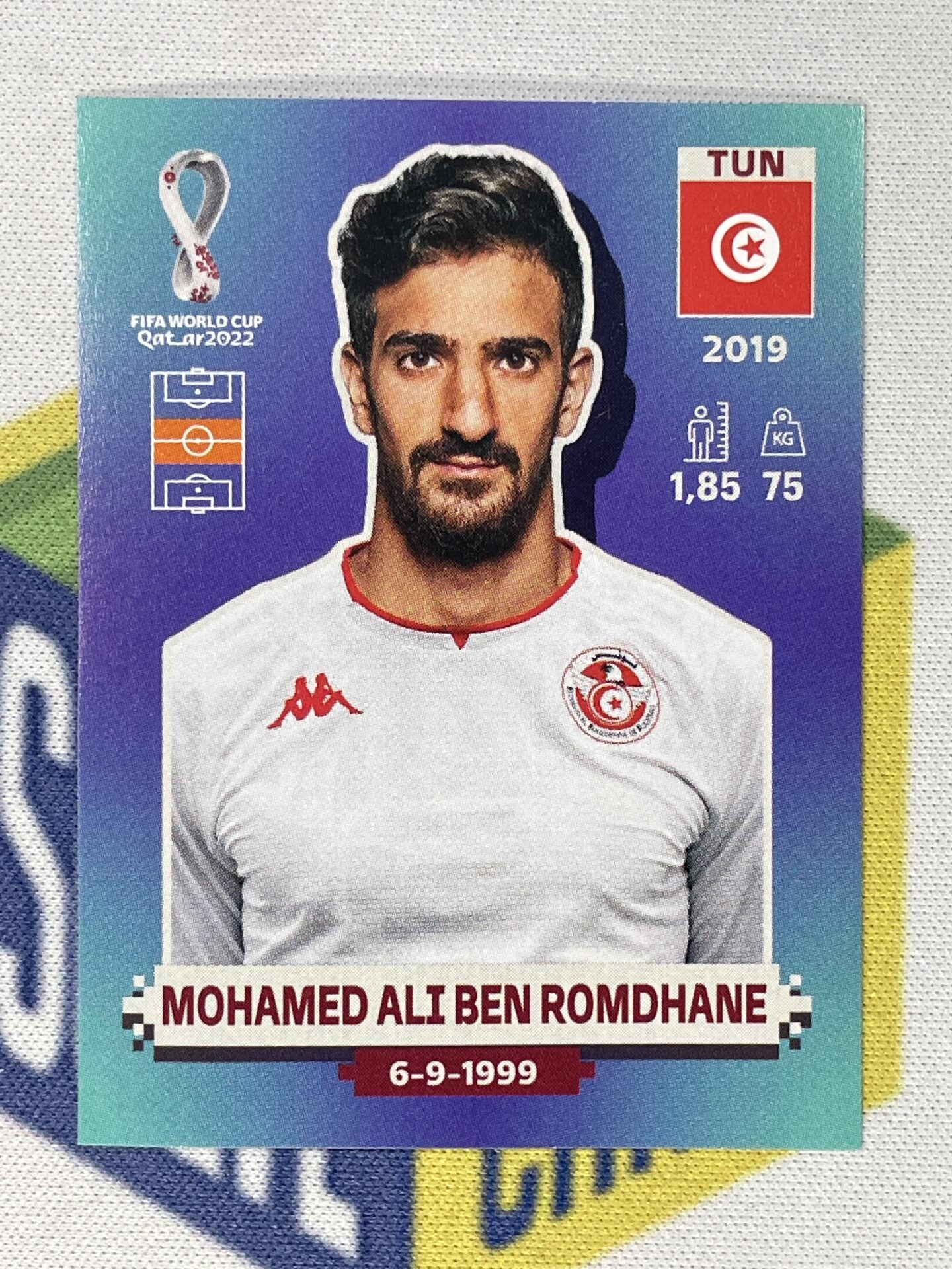 Mohamed Ali Ben Romdhane Tunisia Panini World Cup 2022 Qatar Stickers