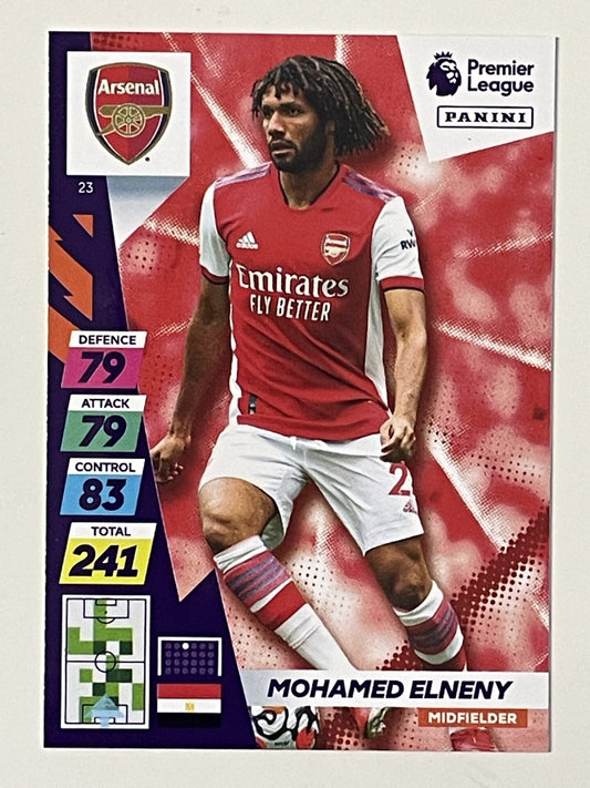 Mohamed Elneny Arsenal Base Panini Adrenalyn XL PLUS Premier League 2021 2022