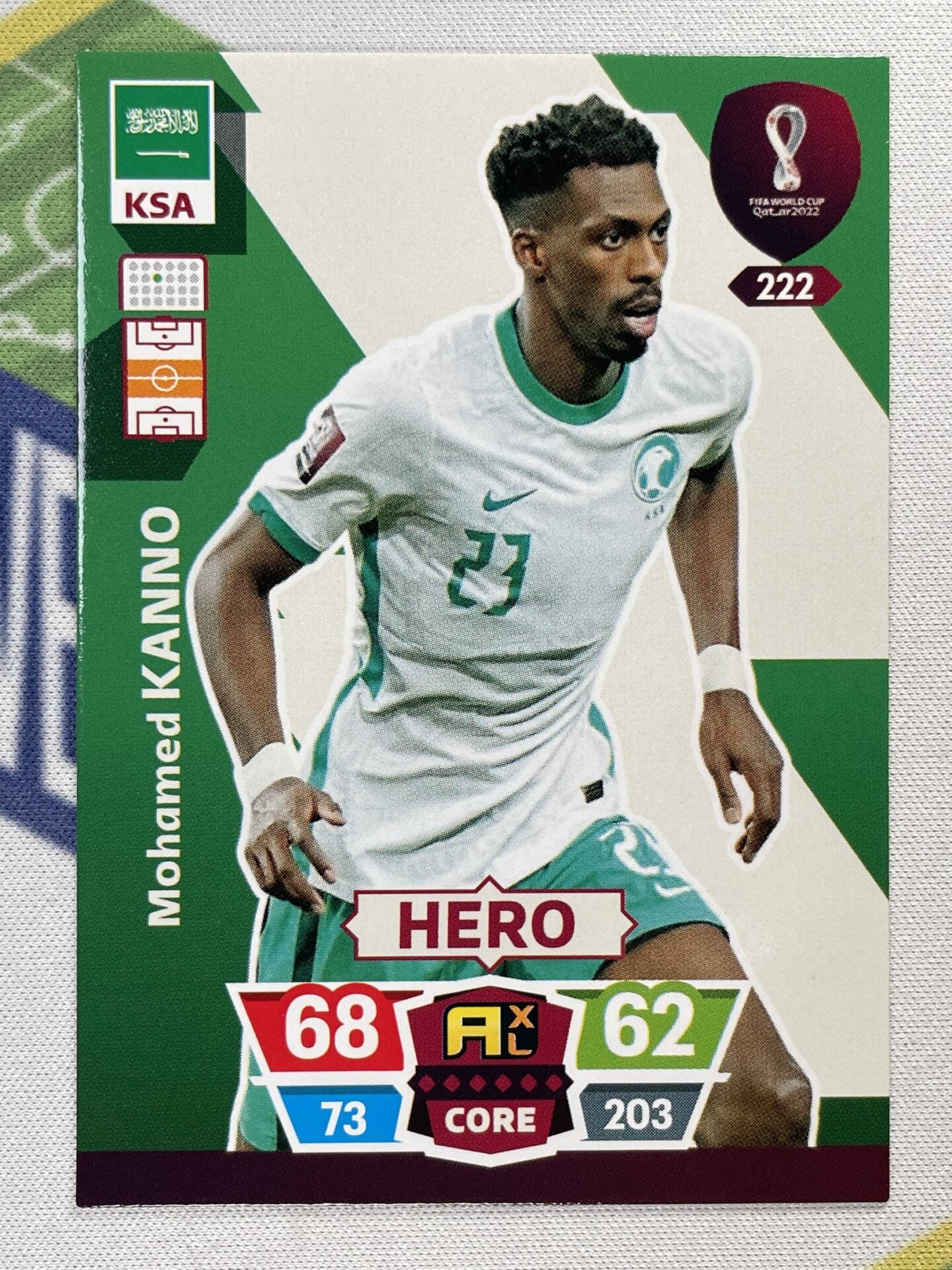 Mohamed Kanno Saudi Arabia Panini World Cup 2022 Adrenalyn XL Card