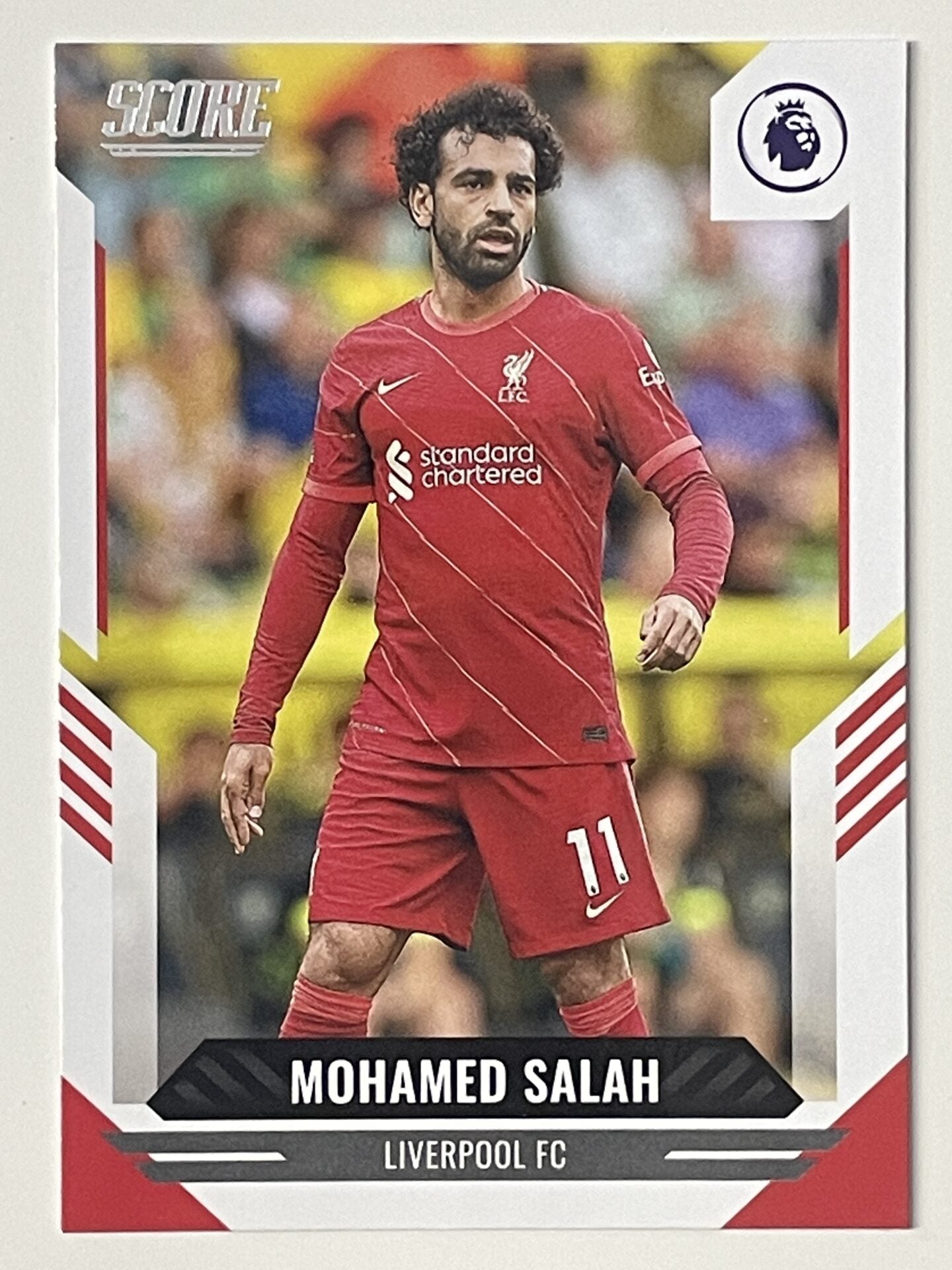 Mohamed Salah Liverpool Base Panini Premier League Score 2021 2022