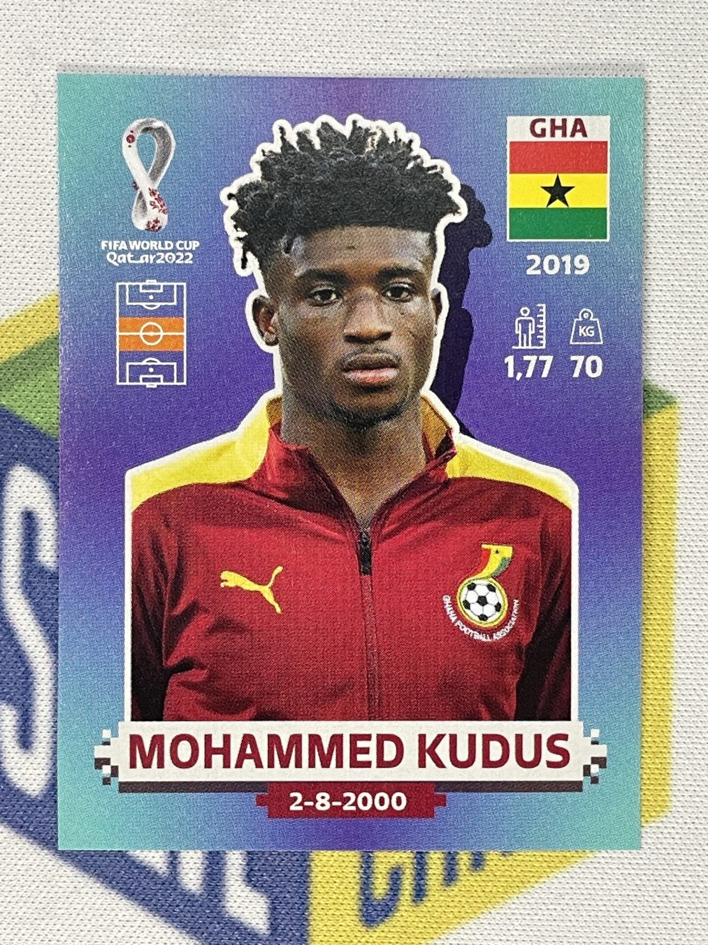 Mohammed Kudus Ghana Panini World Cup 2022 Qatar Stickers