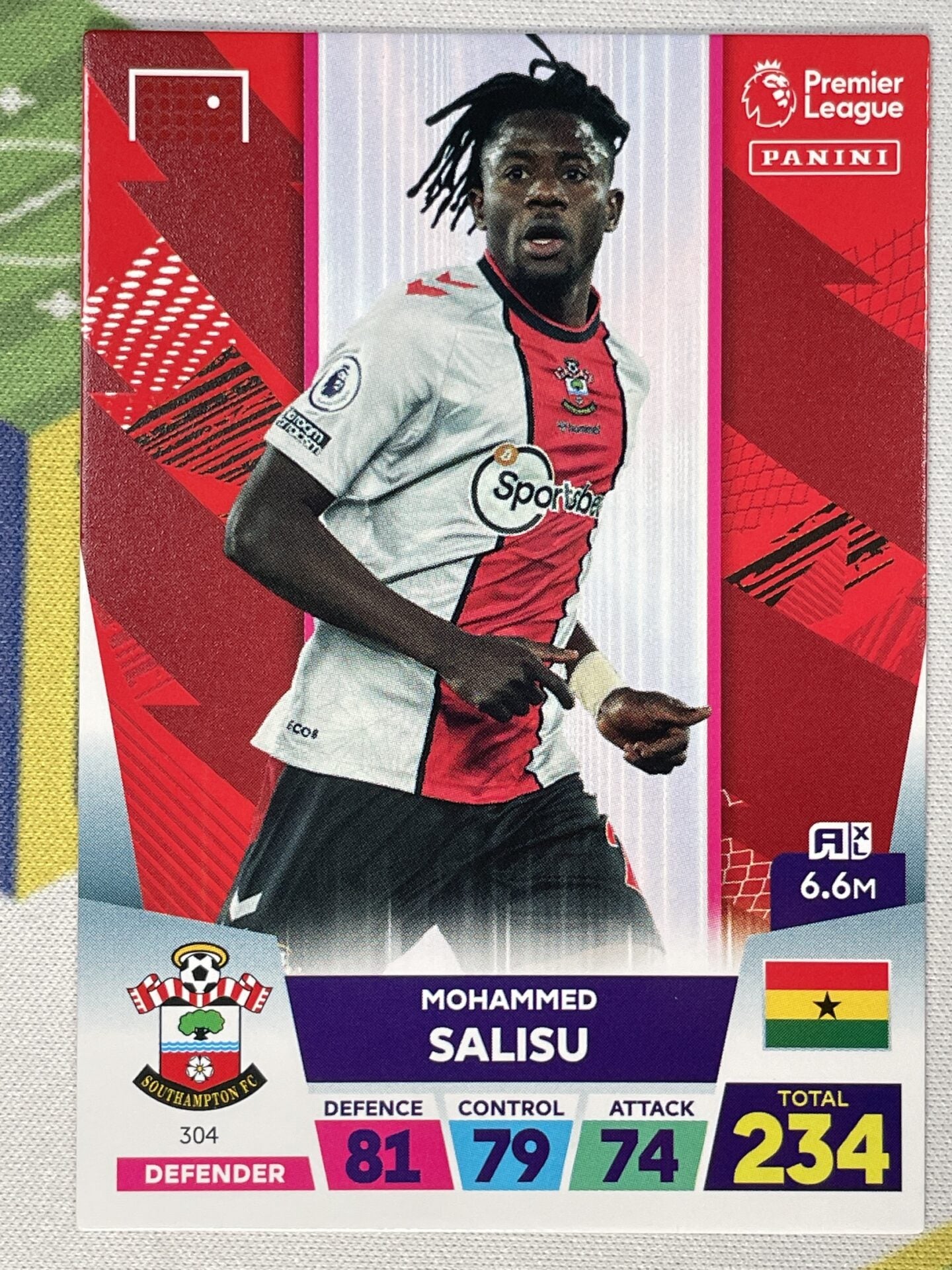 Mohammed Salisu Southampton Panini Premier League Adrenalyn XL 2023 Card