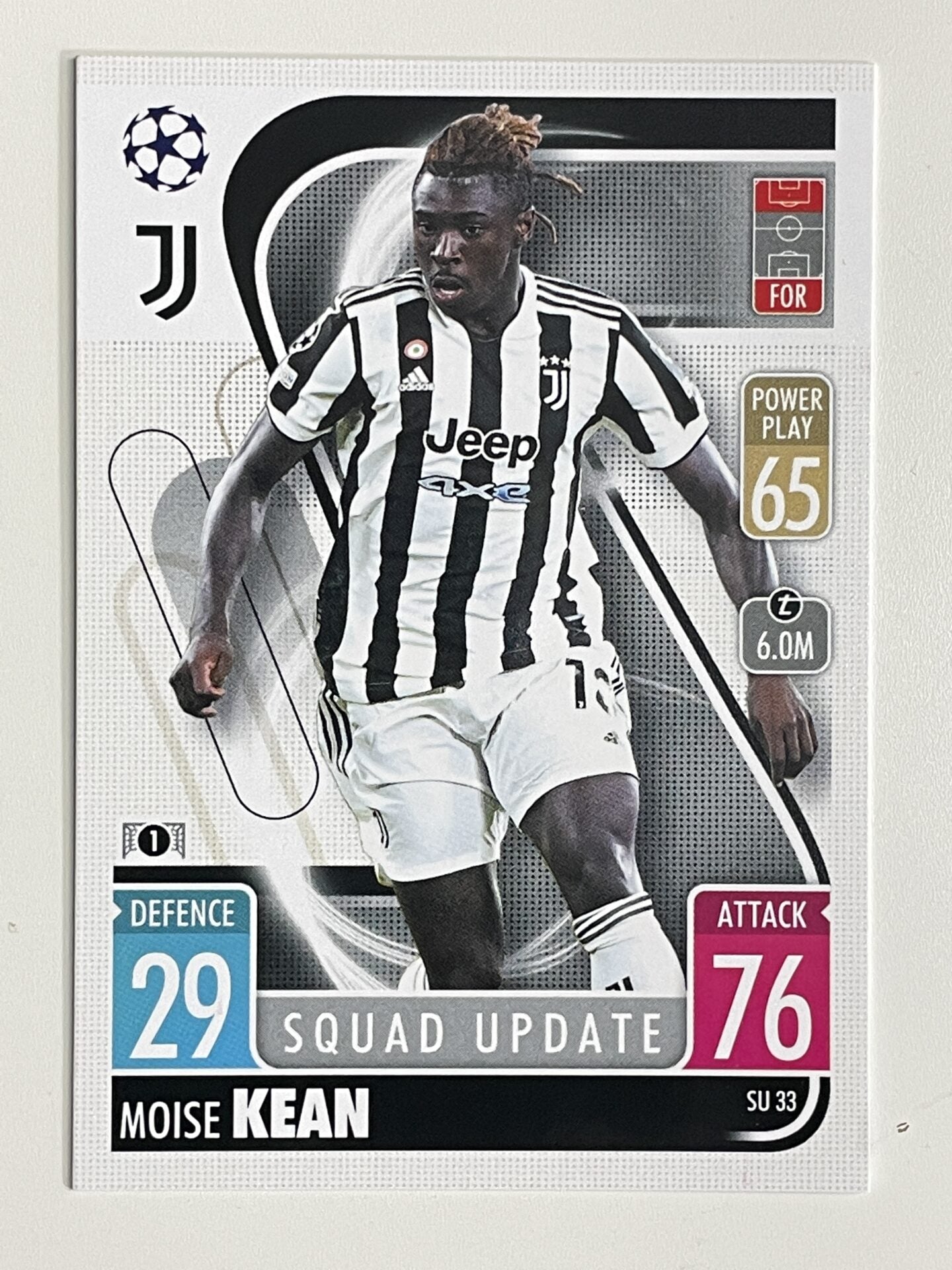 Moise Kean Juventus Base Topps Match Attax Extra 2021:22 Champions League Card