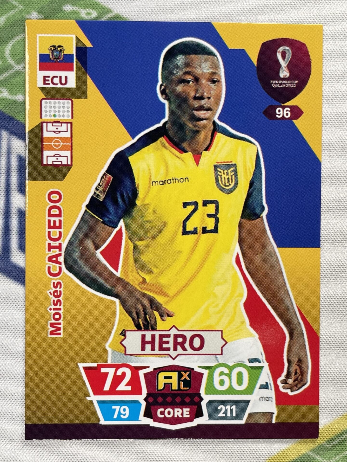 Moises Caicedo Ecuador Panini World Cup 2022 Adrenalyn XL Card