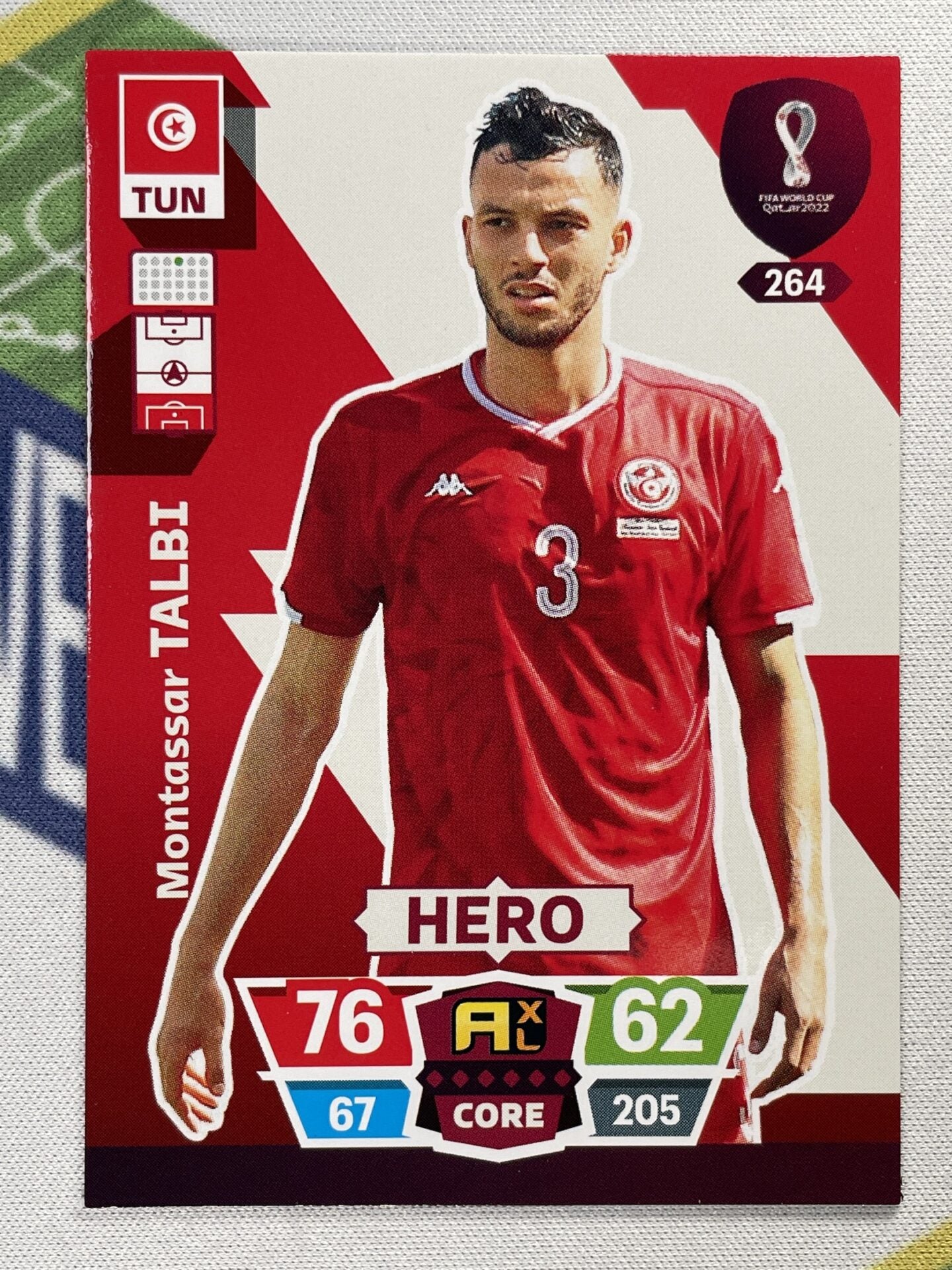 Montassar Talbi Tunisia Panini World Cup 2022 Adrenalyn XL Card