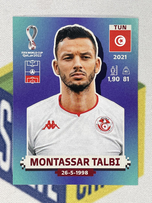 Montassar Talbi Tunisia Panini World Cup 2022 Qatar Stickers