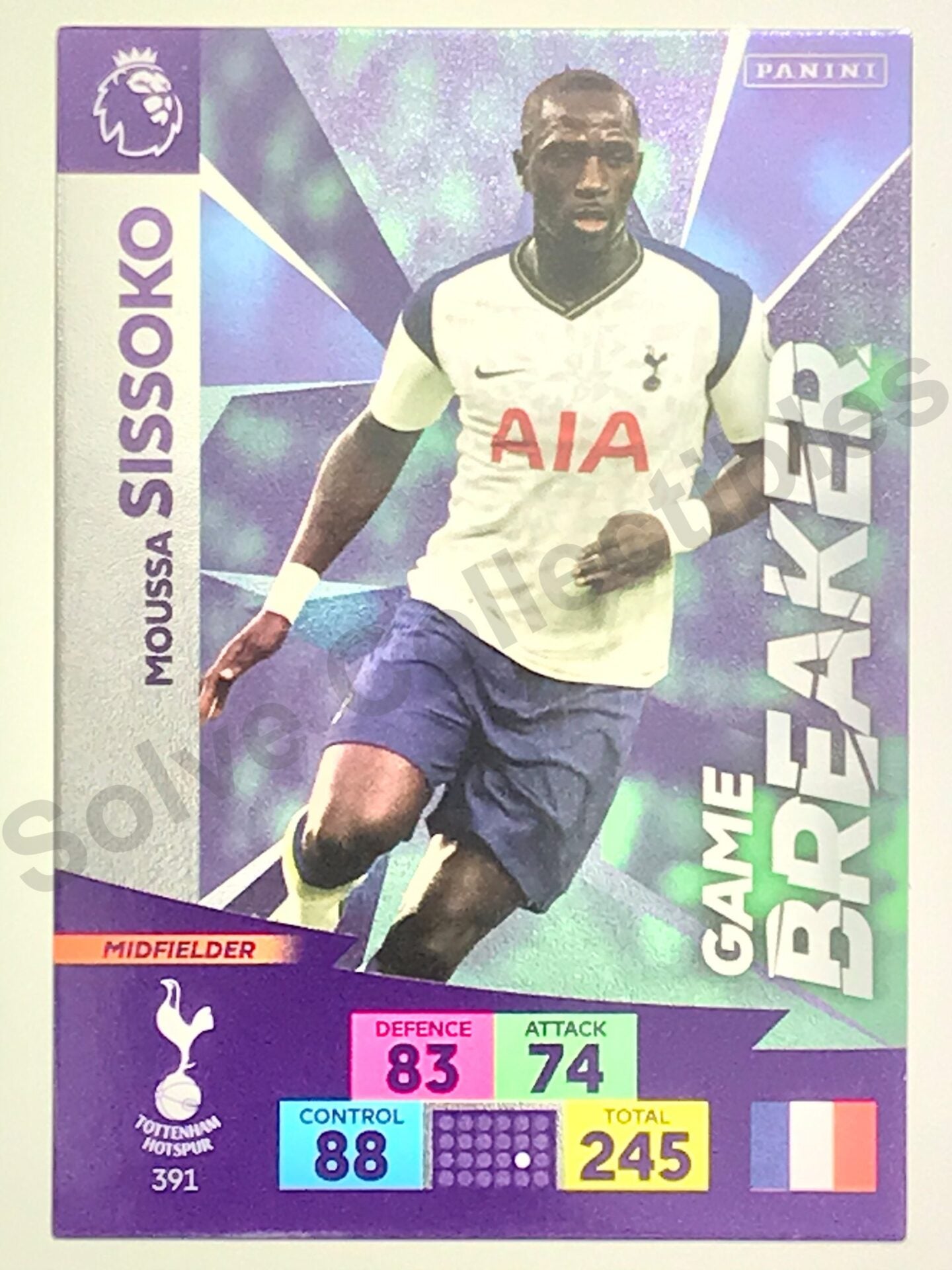 Moussa Sissoko (Tottenham) &#8211; Game Breaker Football Card &#8211; Premier League Adrenalyn XL 2020:21