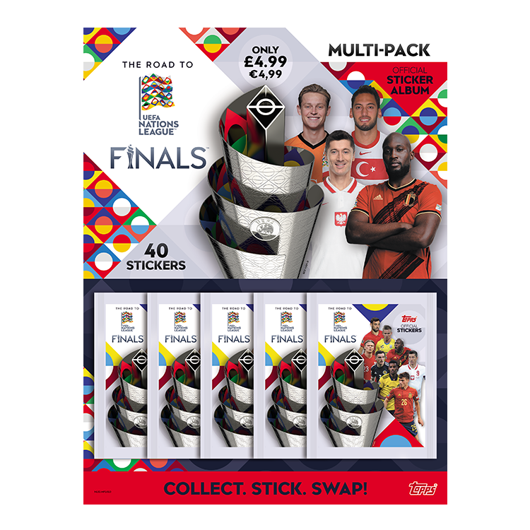 Multipack Topps Road to UEFA Nations League 2022 Sticker Collection Finals