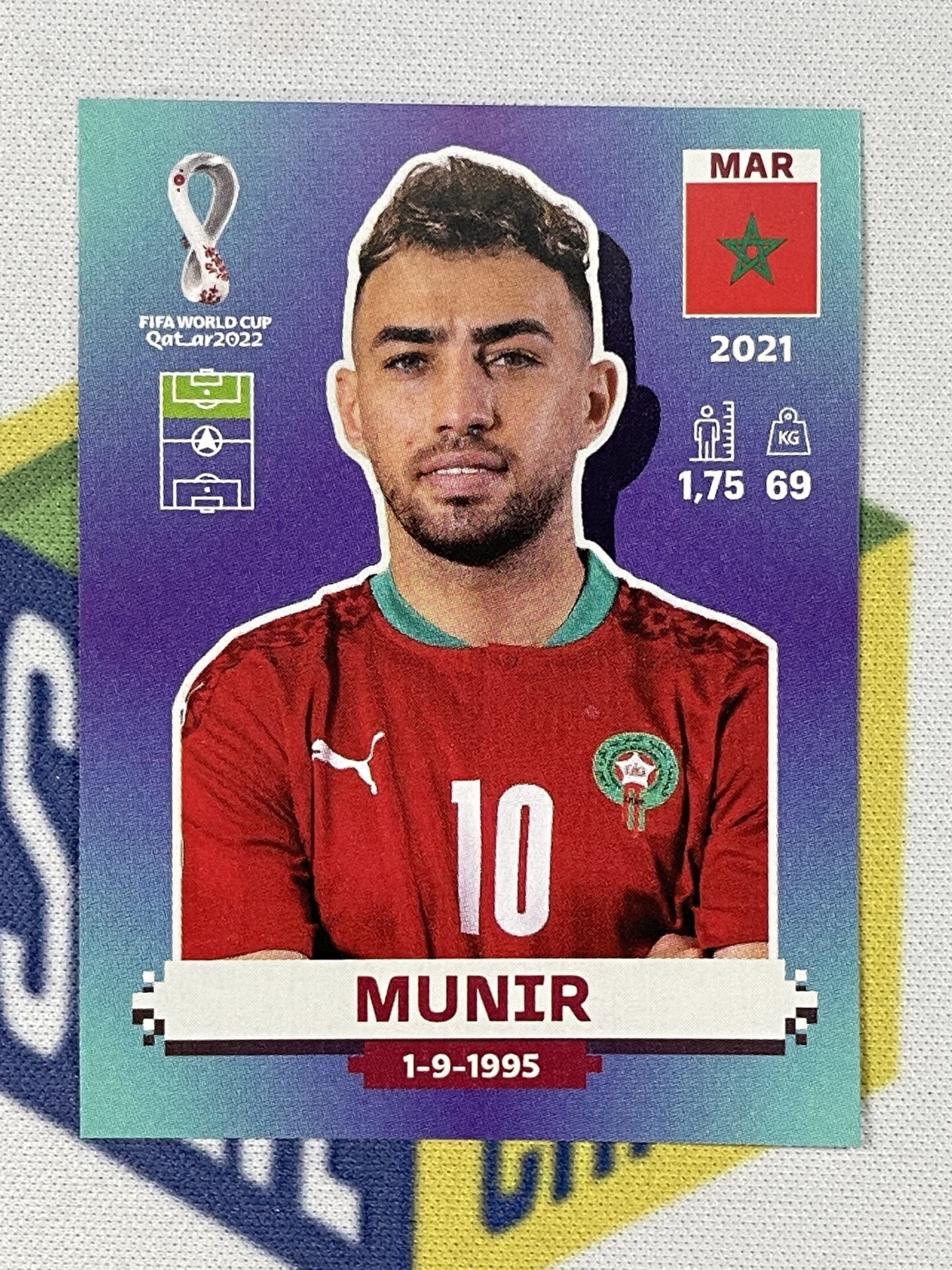 Munir Morocco Panini World Cup 2022 Qatar Stickers