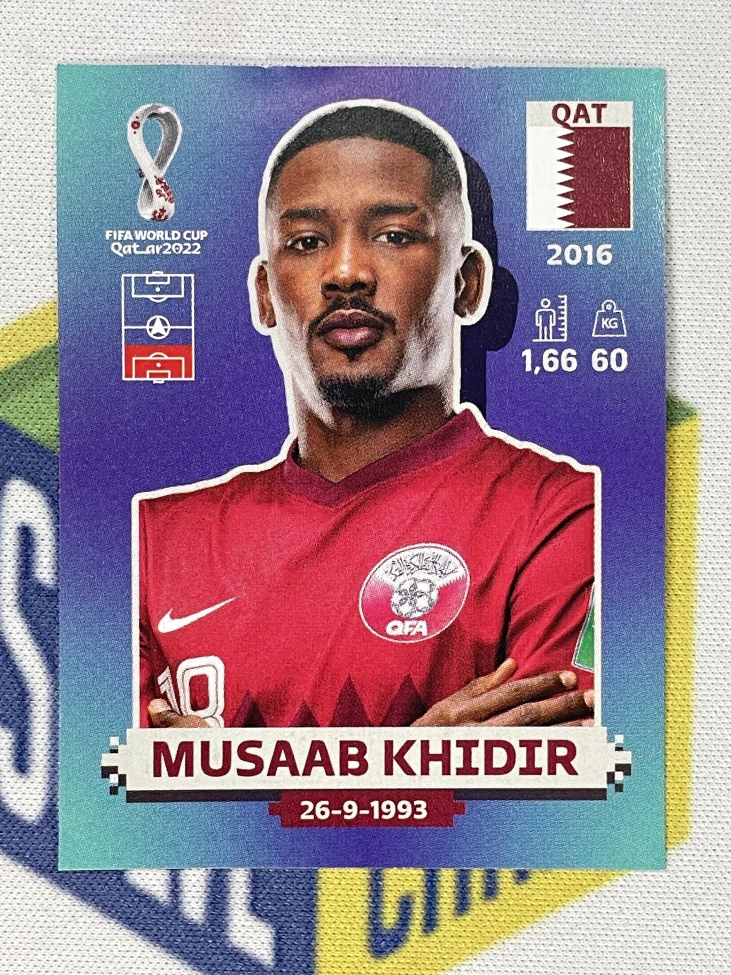 Musaab Khidir Qatar Panini World Cup 2022 Qatar Stickers