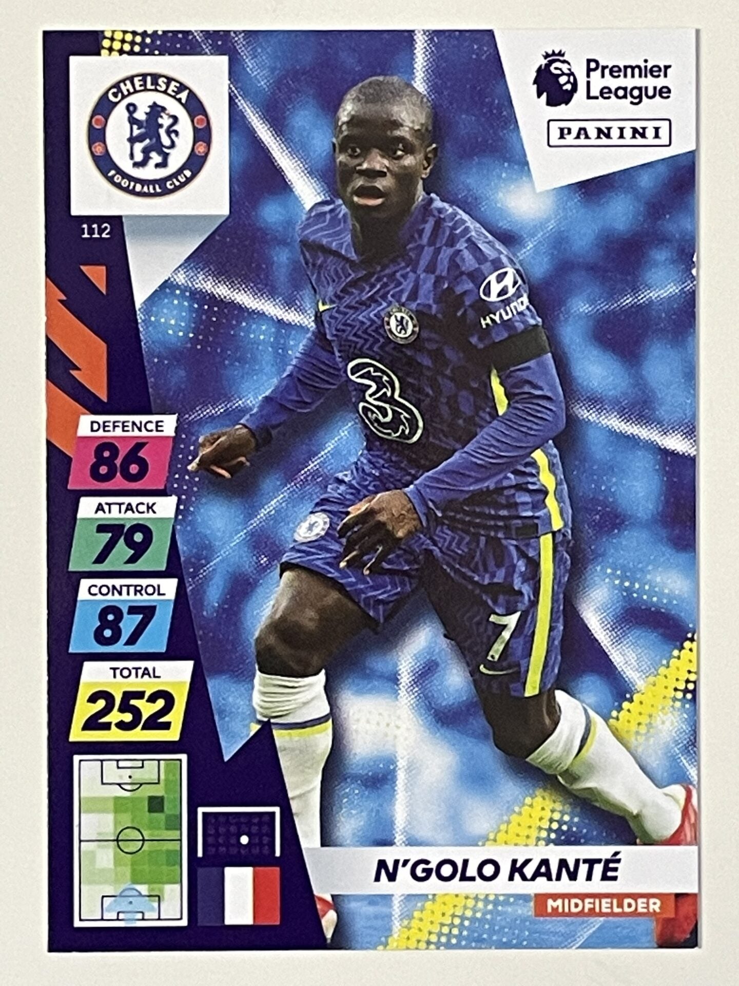 N&#8217;Golo Kante Chelsea Base Panini Adrenalyn XL PLUS Premier League 2021 2022