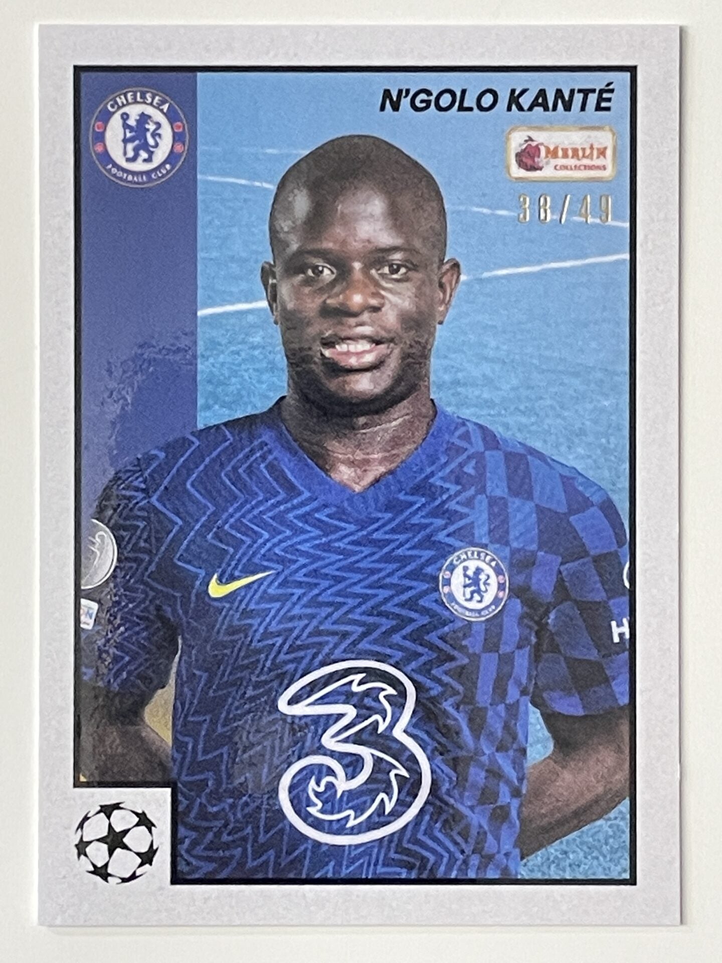 NGolo Kante Chelsea Base Parallel 38:49 Topps Merlin Heritage 97 UEFA Champions League Card