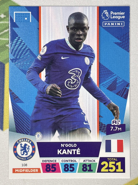 N&#8217;Golo Kante Chelsea Panini Premier League Adrenalyn XL 2023 Card