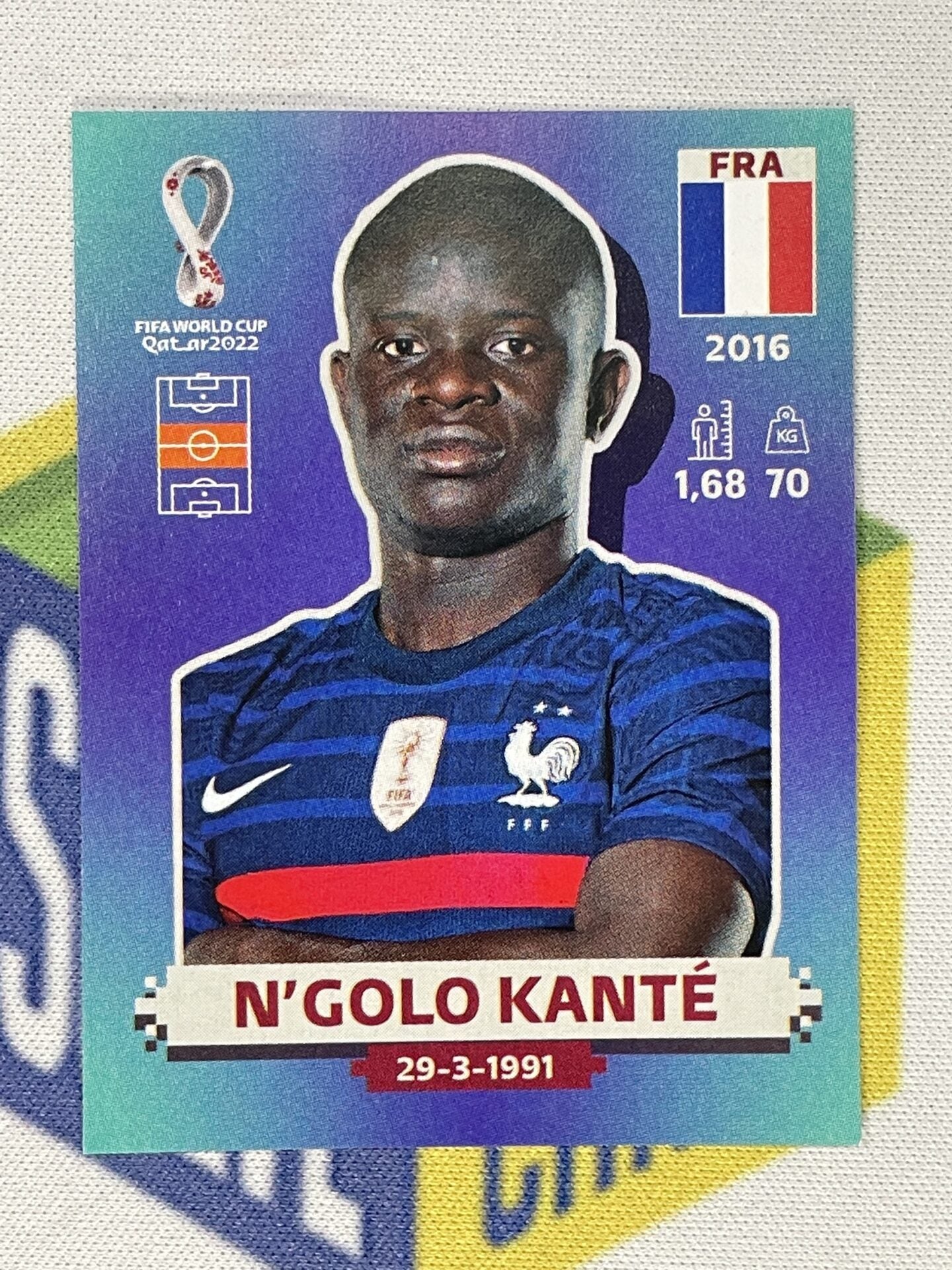 N&#8217;Golo Kante France Panini World Cup 2022 Qatar Stickers