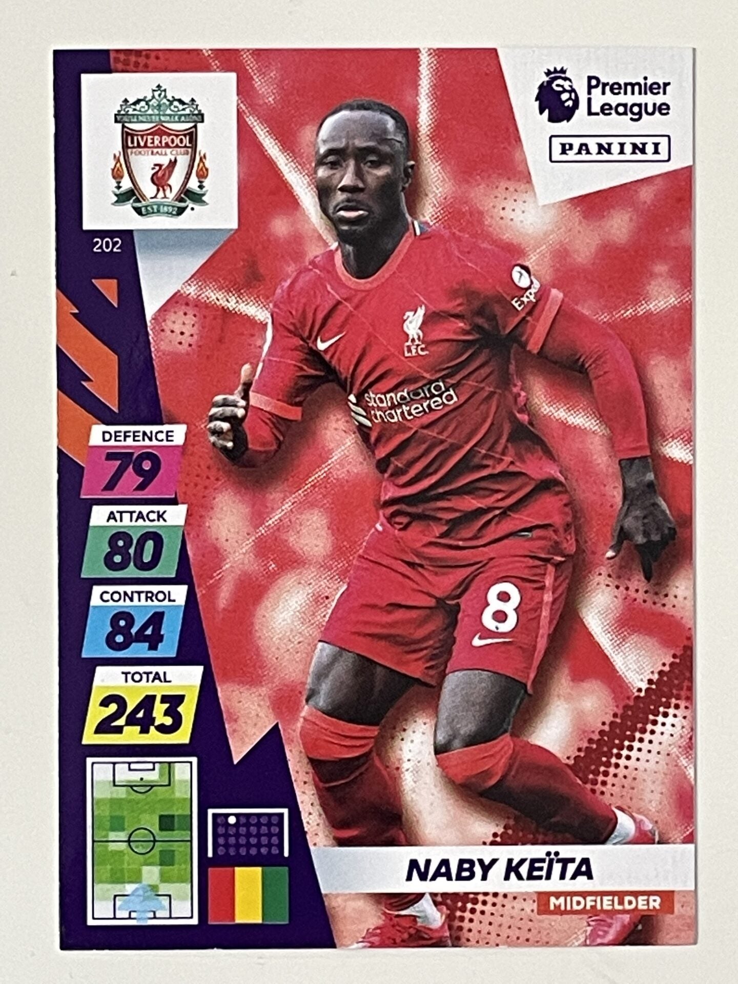 Naby Keita Liverpool Base Panini Adrenalyn XL PLUS Premier League 2021 2022