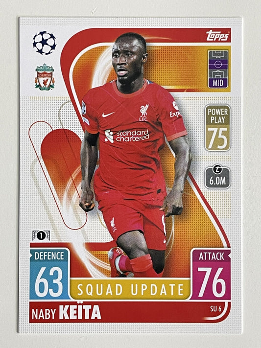 Naby Keita Liverpool FC Base Topps Match Attax Extra 2021:22 Champions League Card