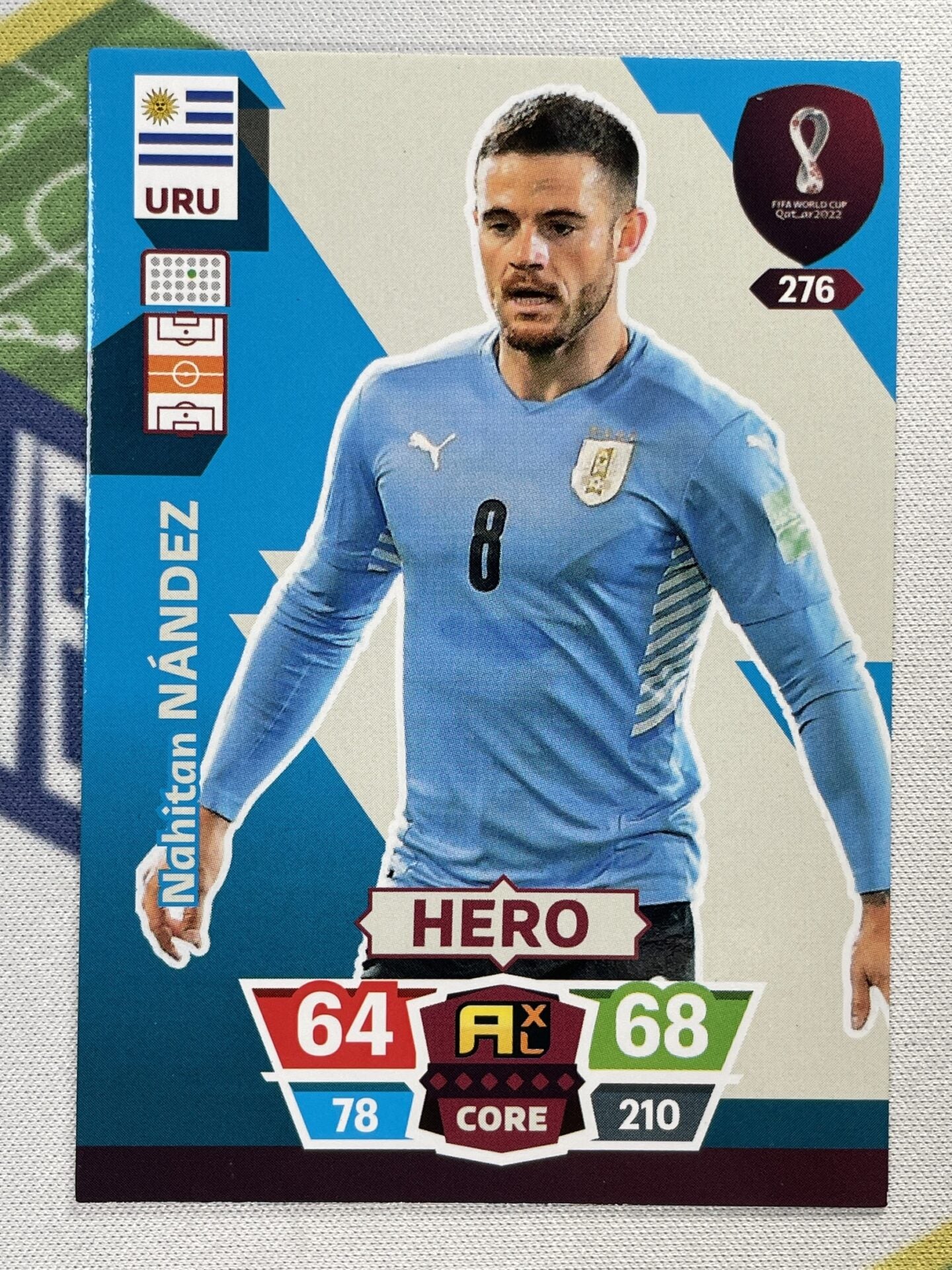 Nahitan Nandez Uruguay Panini World Cup 2022 Adrenalyn XL Card