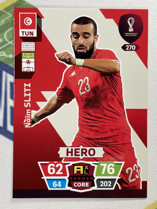 Naim Sliti Tunisia Panini World Cup 2022 Adrenalyn XL Card