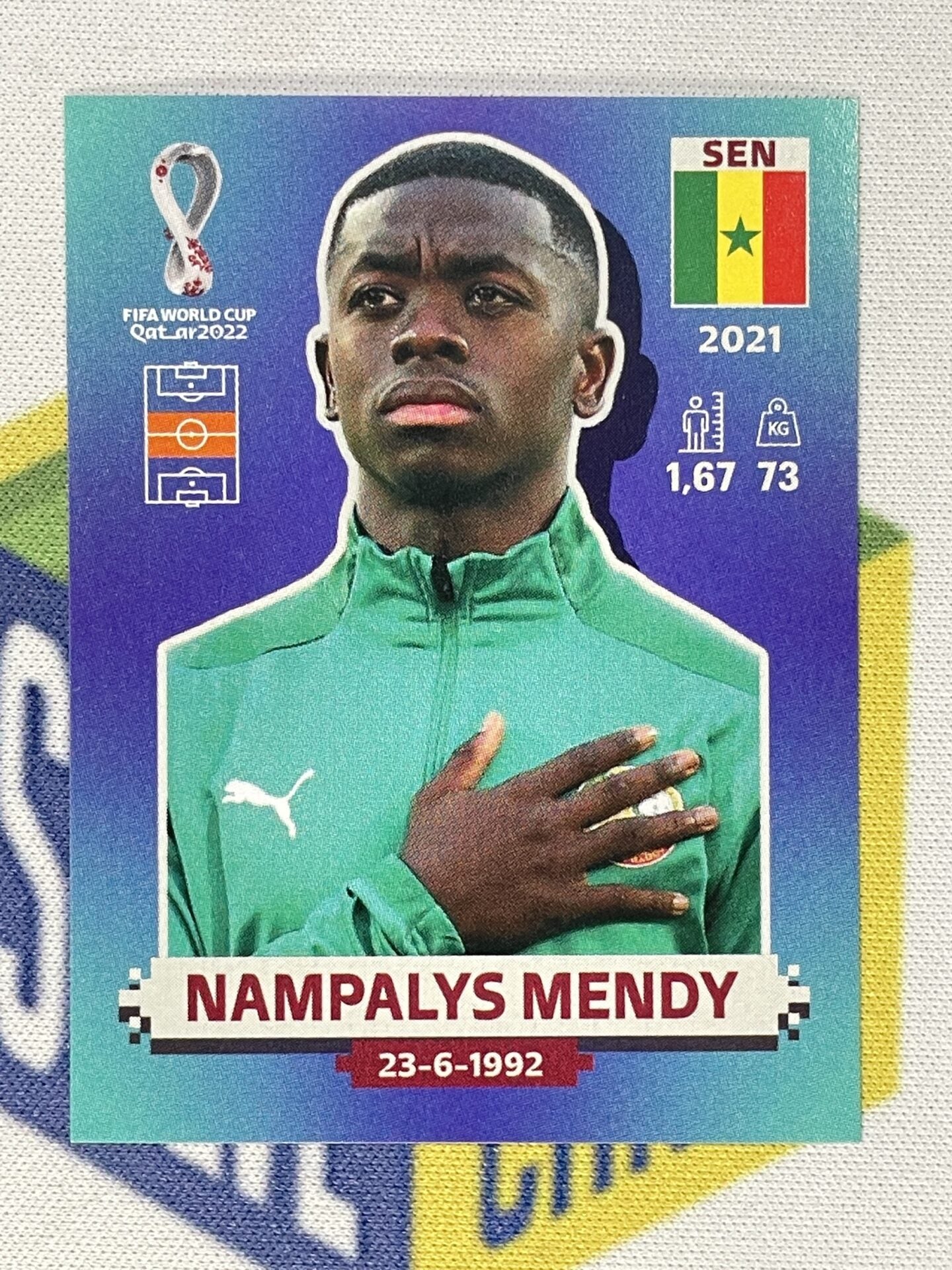 Nampalys Mendy Senegal Panini World Cup 2022 Qatar Stickers