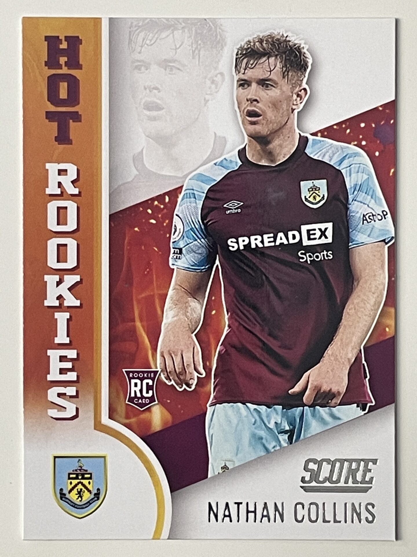 Nathan Collins Burnley Hot Rookies Panini Premier League Score 2021 2022