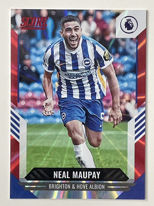 Neal Maupay Brighton Base Red Laser Parallel Panini Premier League Score 2021 2022