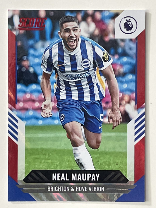 Neal Maupay Brighton Base Red Lava Parallel Panini Premier League Score 2021 2022