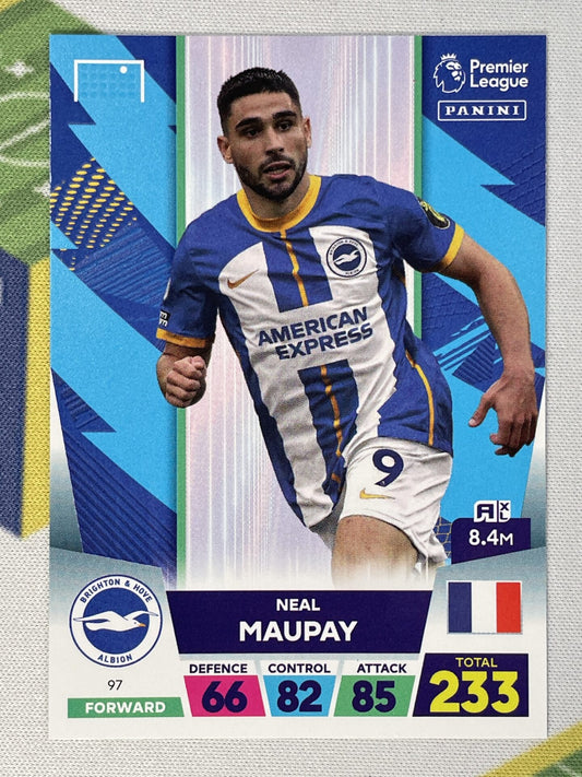 Neal Maupay Brighton Panini Premier League Adrenalyn XL 2023 Card